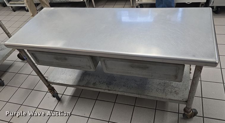 image for item EH8904 (2) stainless steel tables