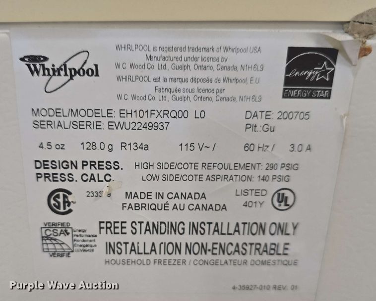 image for item EH8940 (2) freezers