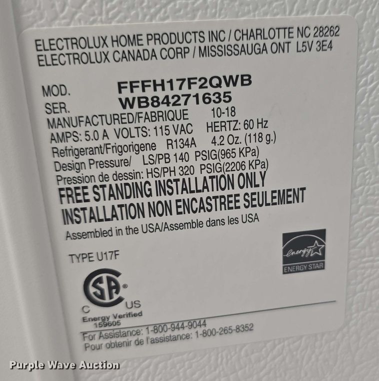 image for item EH8940 (2) freezers