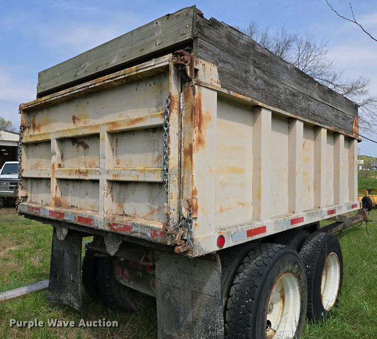 image for item EJ7446 End dump pup trailer