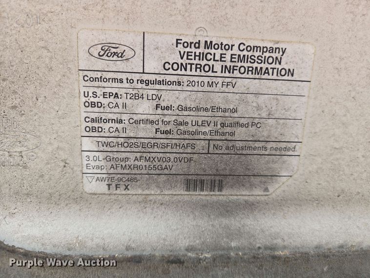 image for item EJ7521 2010 Ford Fusion 