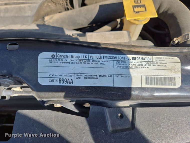 image for item EJ7531 2012 Dodge Grand Caravan handicap accessible van