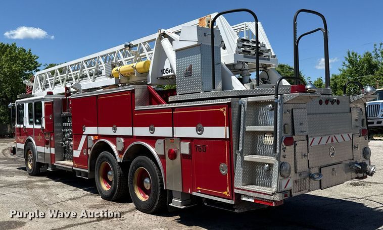 image for item EJ8709 1995 Spartan Gladiator ladder fire truck