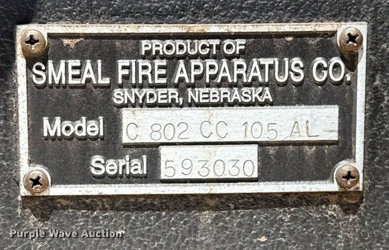 image for item EJ8709 1995 Spartan Gladiator ladder fire truck