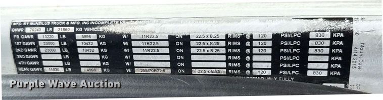 image for item EJ8710 2016 International 7400 refuse truck