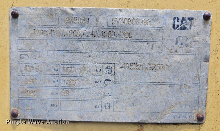 image for item EJ8721 2004 Caterpillar 416D backhoe