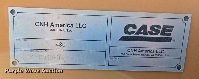 image for item EJ8726 2008 Case 430 Series 3 skid steer loader