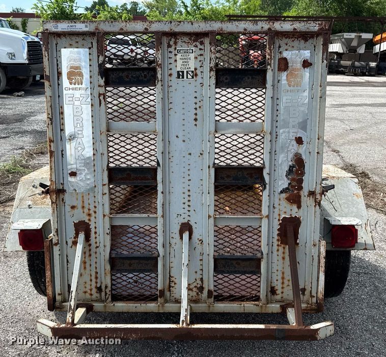image for item EJ8728 Shop built  utility trailer