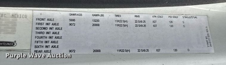 image for item EJ8733 2011 Freightliner Business Class M2 refuse truck