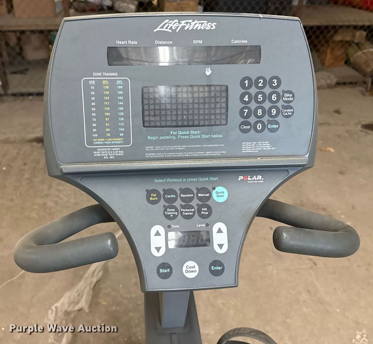 image for item EJ8738 Life Fitness 95Ri recumbent bike