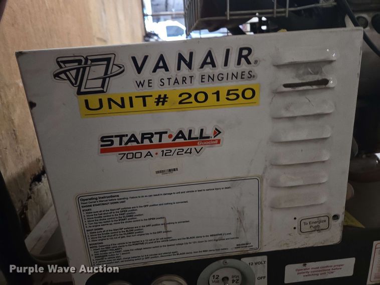 image for item EJ8749 VanAir Start-All 700A jump pack
