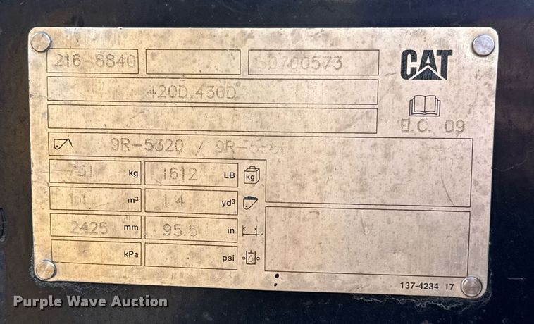 image for item EJ8768 2008 Caterpillar 420E IT backhoe