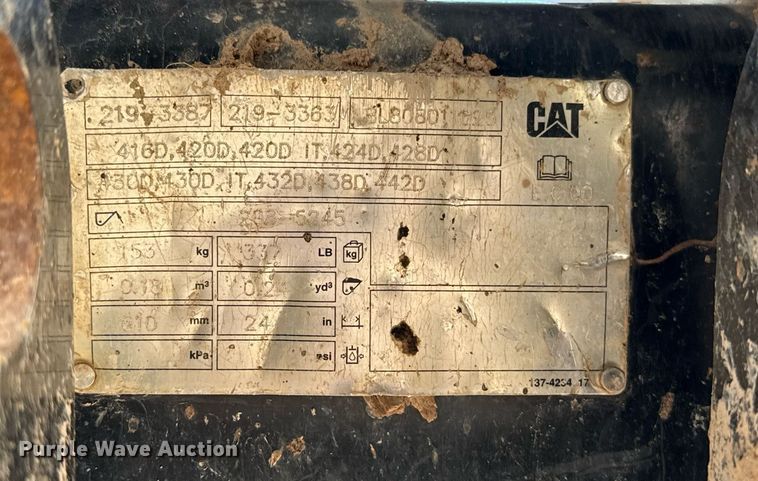 image for item EJ8768 2008 Caterpillar 420E IT backhoe