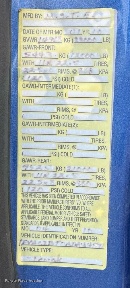 image for item EK2950 2010 Freightliner Business Class M2 dump truck