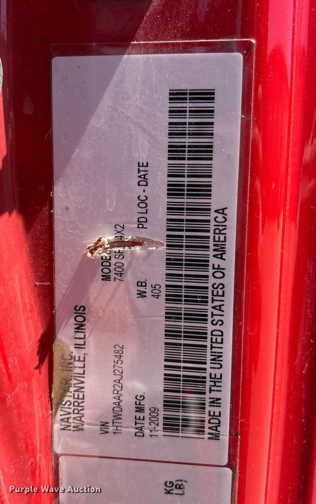 image for item EK2952 2010 International SA525 dump truck