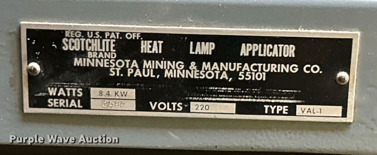 image for item EK2964 Scotchlite VAL-1 heat lamp applicator