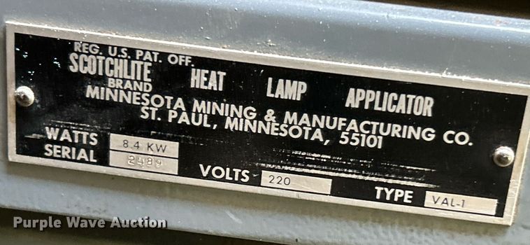 image for item EK2964 Scotchlite VAL-1 heat lamp applicator