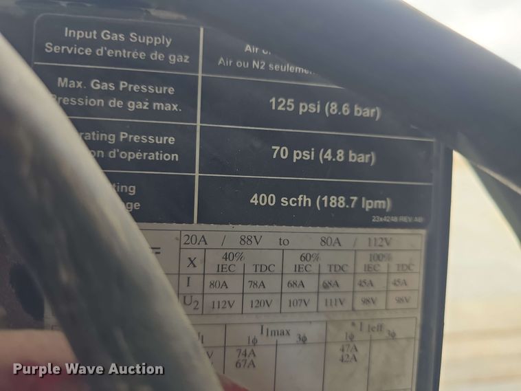 image for item EK5192 Thermal Dynamics Cut Master 100 plasma cutter