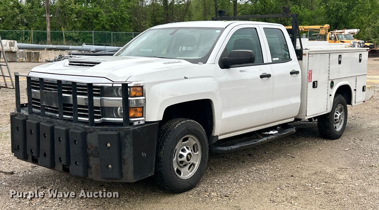 image for item EK8012 2018 Chevrolet Silverado 2500 LS Double Cab utility bed pickup truck