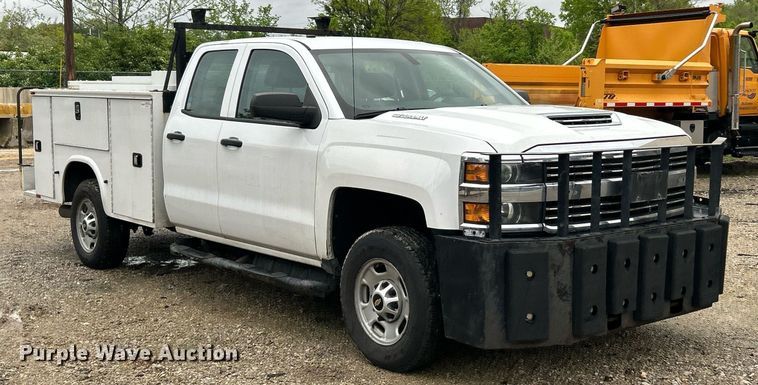 image for item EK8012 2018 Chevrolet Silverado 2500 LS Double Cab utility bed pickup truck