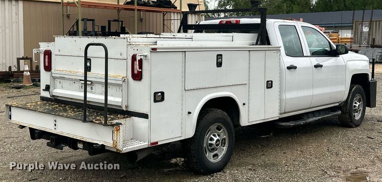image for item EK8012 2018 Chevrolet Silverado 2500 LS Double Cab utility bed pickup truck
