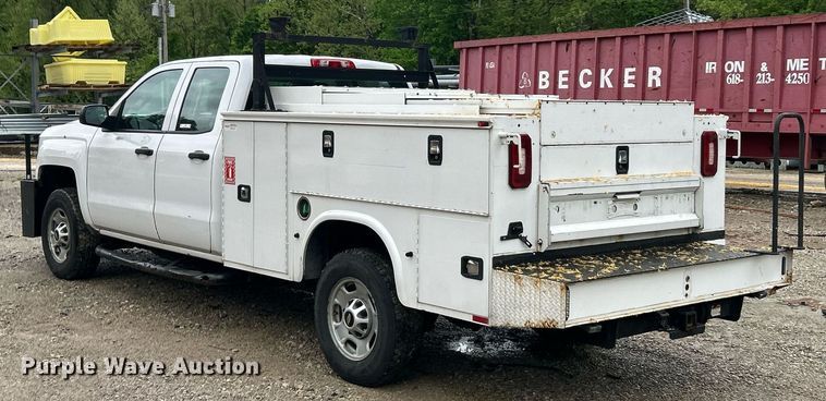 image for item EK8012 2018 Chevrolet Silverado 2500 LS Double Cab utility bed pickup truck