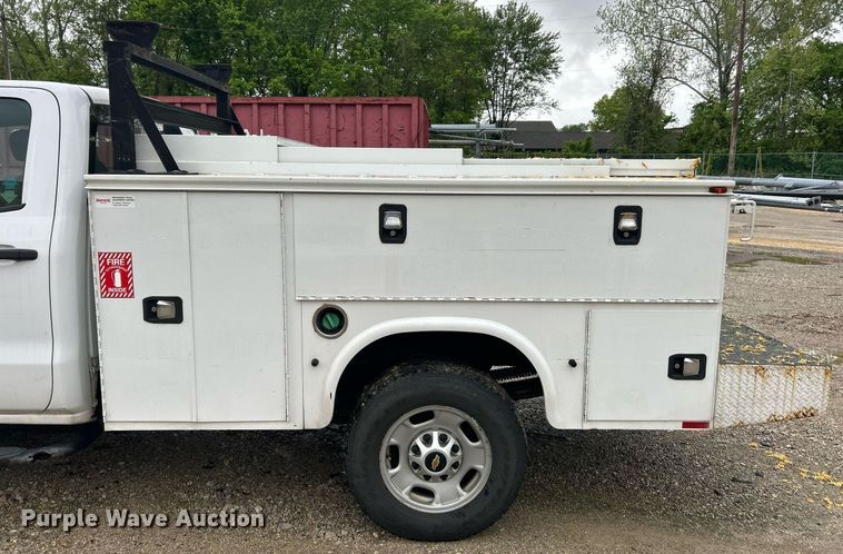 image for item EK8012 2018 Chevrolet Silverado 2500 LS Double Cab utility bed pickup truck