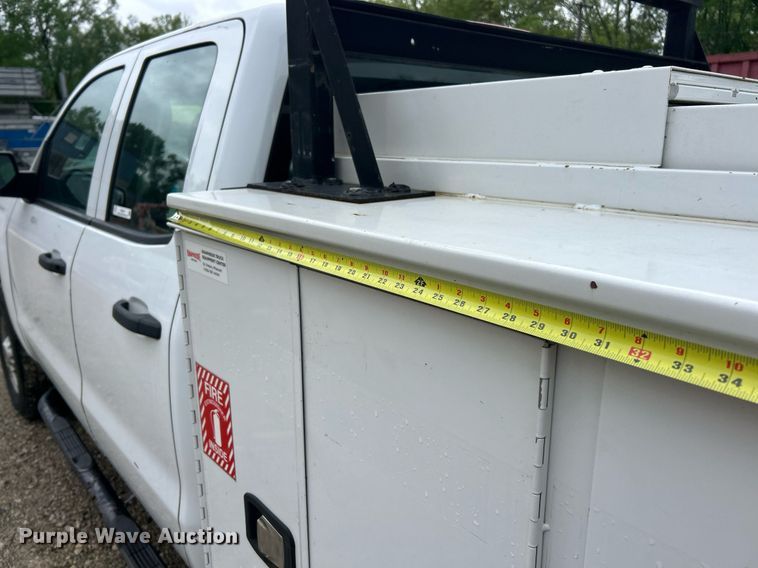 image for item EK8012 2018 Chevrolet Silverado 2500 LS Double Cab utility bed pickup truck