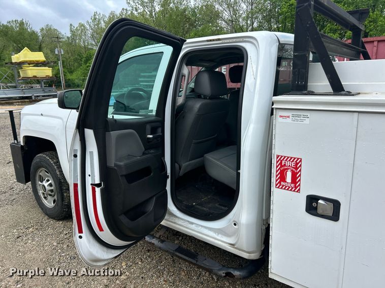 image for item EK8012 2018 Chevrolet Silverado 2500 LS Double Cab utility bed pickup truck