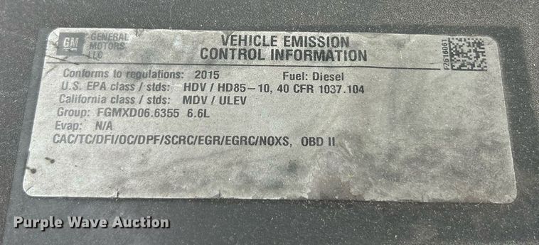 image for item EK8013 2015 Chevrolet Silverado 2500 Double Cab utility bed pickup truck