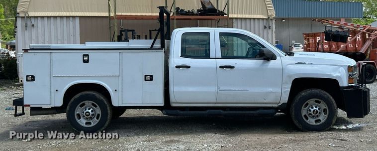 image for item EK8014 2017 Chevrolet Silverado 2500 LS Double Cab utility bed pickup truck