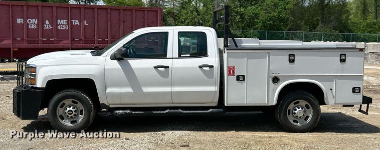 image for item EK8014 2017 Chevrolet Silverado 2500 LS Double Cab utility bed pickup truck