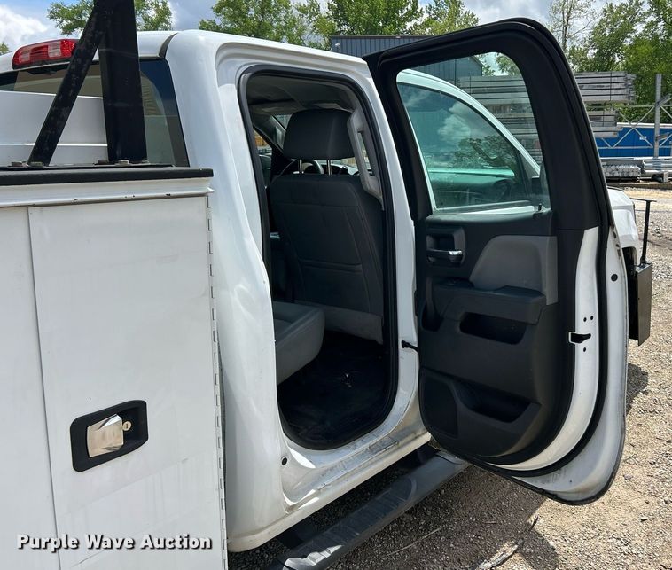 image for item EK8014 2017 Chevrolet Silverado 2500 LS Double Cab utility bed pickup truck