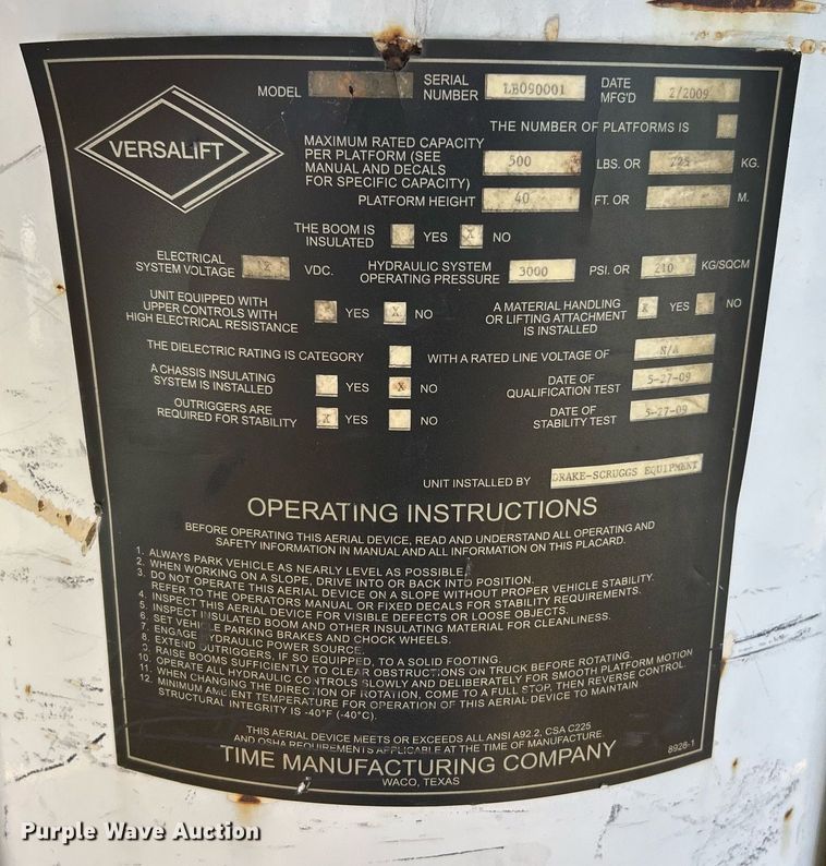 image for item EK8015 2009 Ford F550 Super Duty XL bucket truck