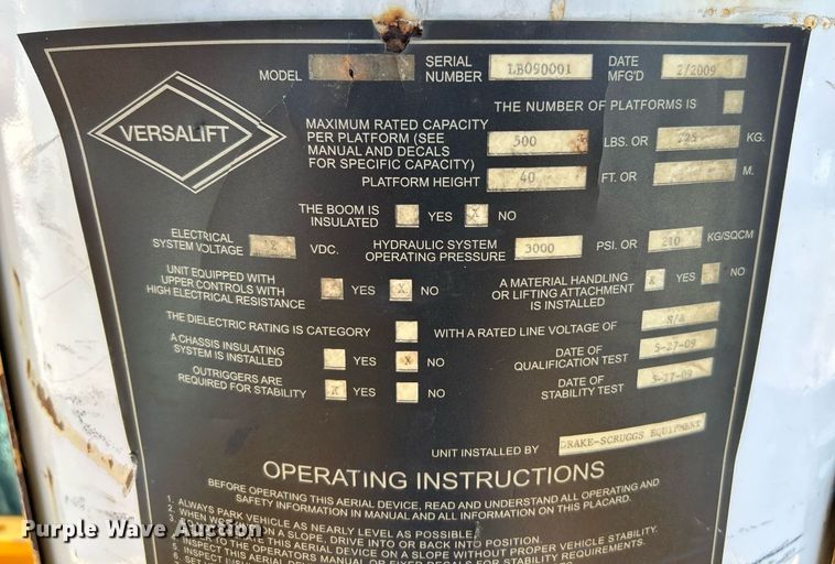 image for item EK8015 2009 Ford F550 Super Duty XL bucket truck