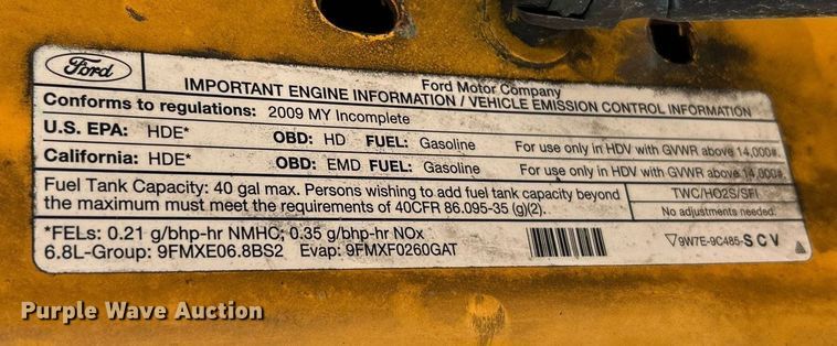 image for item EK8015 2009 Ford F550 Super Duty XL bucket truck