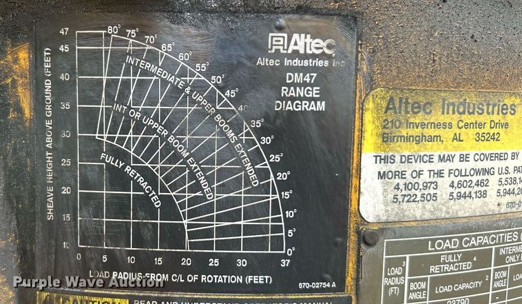 image for item EK8017 2010 International SF625 digger derrick truck