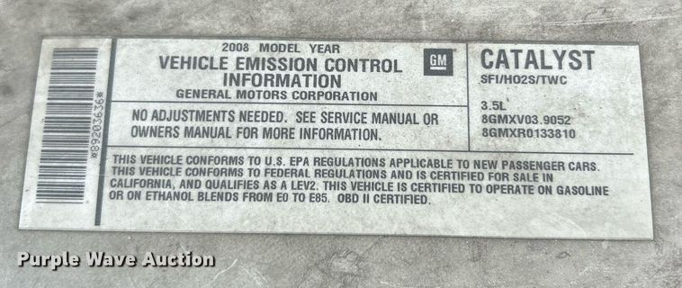 image for item EK8018 2008 Chevrolet Impala LS 