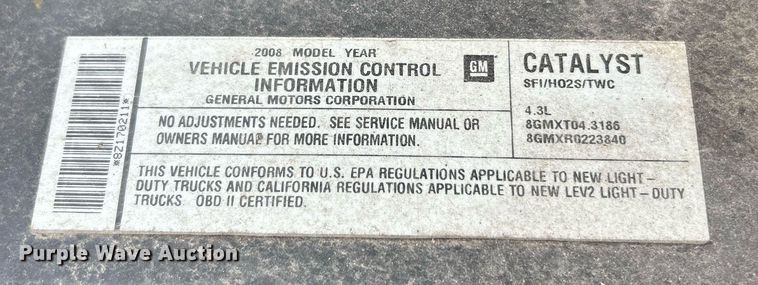 image for item EK8020 2008 Chevrolet Silverado 1500  pickup truck