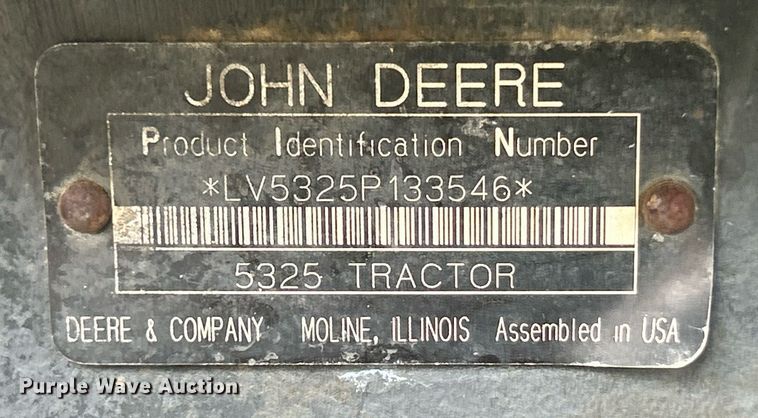 image for item EK8025 2005 John Deere 5325 tractor