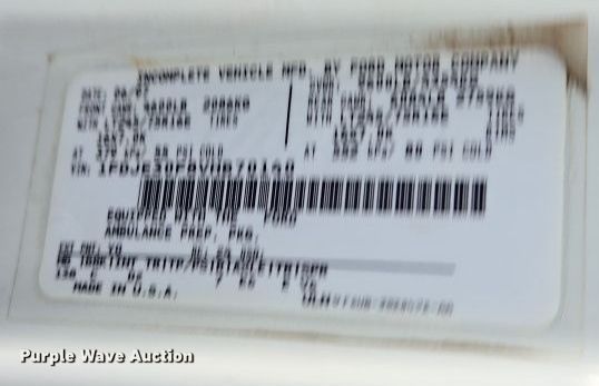 image for item EL2058 1997 Ford E350 ambulance