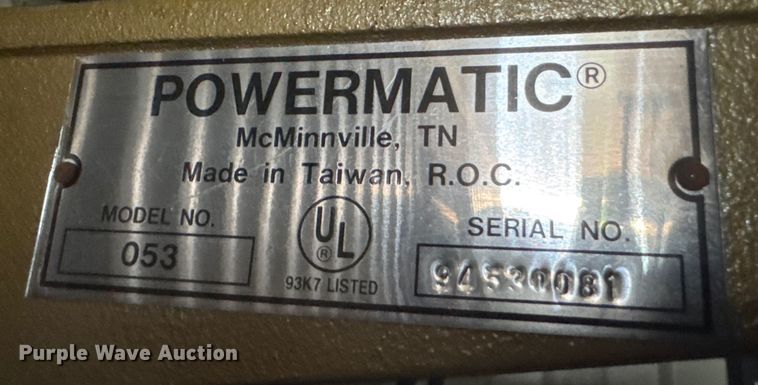 image for item EM7179 Powermatic  053 jointer 