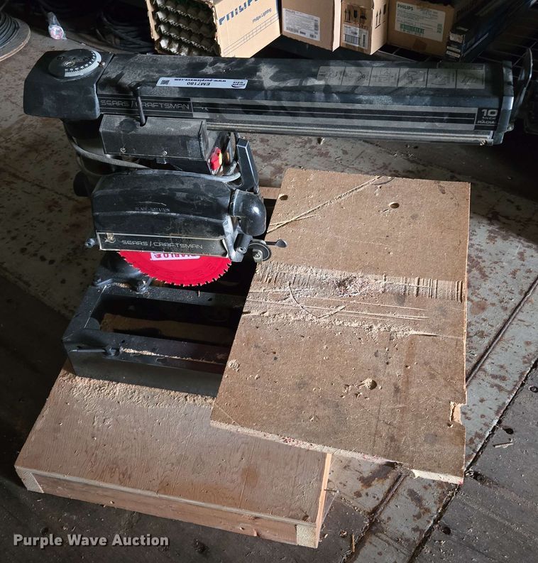 image for item EM7180 Craftsman  radial arm saw