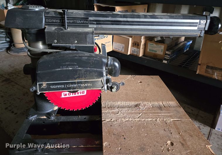 image for item EM7180 Craftsman  radial arm saw