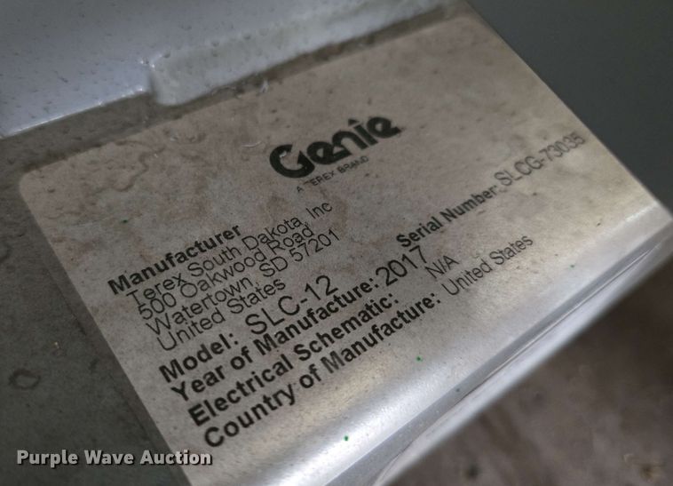 image for item EM7183 Genie  SLC-12 material lift 