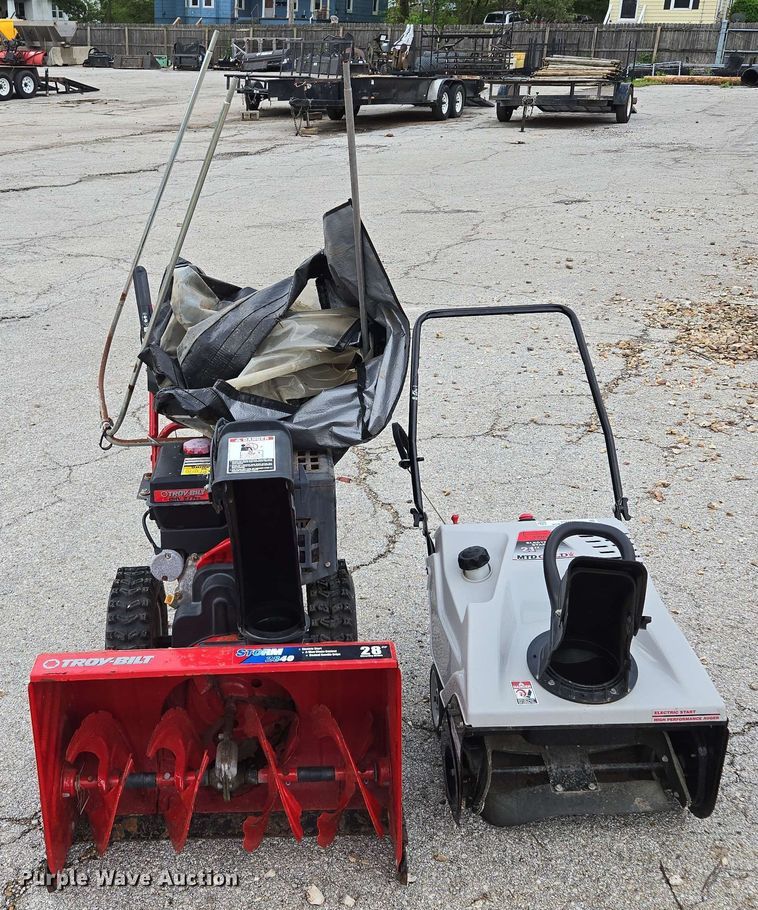 image for item EM7186 (2) snow blowers 