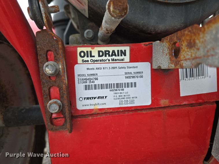 image for item EM7186 (2) snow blowers 