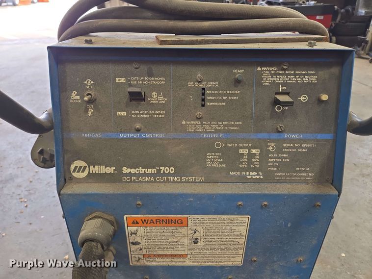 image for item EM7193 Miller  Spectrum 700 plasma cutter
