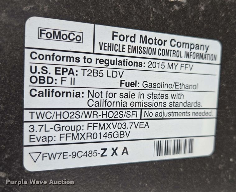 image for item EM7202 2015 Ford  Taurus Police Interceptor 