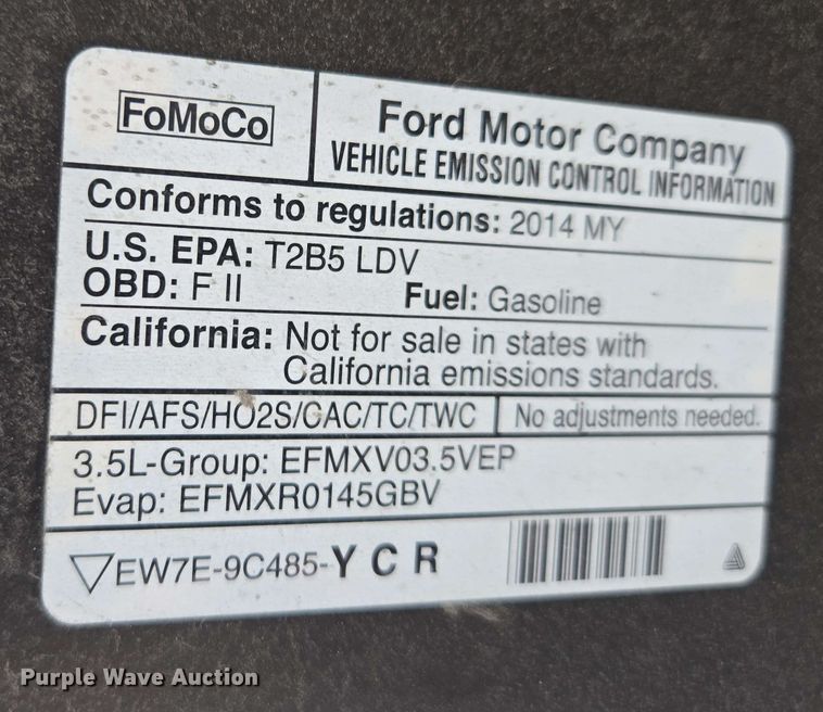 image for item EM7203 2014 Ford  Taurus Police Interceptor  